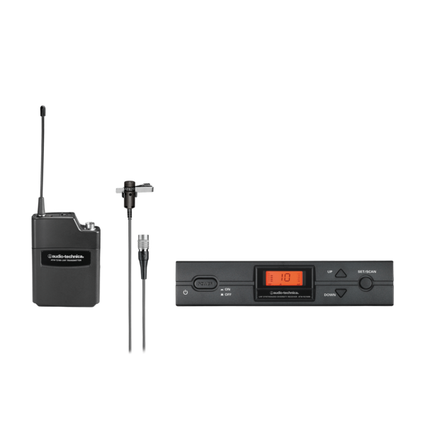 AUDIO-TECHNICA ATW-2129B WIRELESS LAPEL MICROPHONE SYSTEM (BAND I: 487.125 TO 506.500 MHZ)
